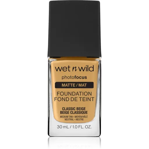 Wet n Wild PhotoFocus matující fluidní make-up odstín Classic Beige 30 ml