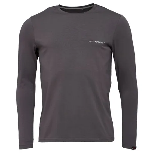 TRIMM BRAVE Pánské tričko s dlouhým rukávem, tmavě šedá, velikost XXXL