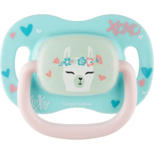 Canpol babies B -Dudlík silikonový symetrický Exotic Animals 6-18m 1 ks Lama