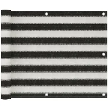 Balkónová zástěna HDPE 75×300 cm antracitovo-bílá 310848 (310848)