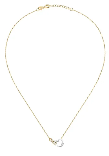 La Petite Story Půvabný bicolor náhrdelník Nekonečno a Srdce Silver LPS10AWV83