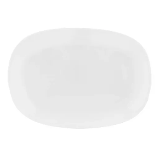 Altom Servírovací talíř z opálového skla White harmony 30 x 22,5 cm