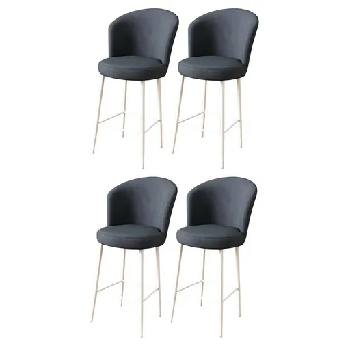 Sada barových židlí Fora Anthracite and White, 4 ks, 4 ks