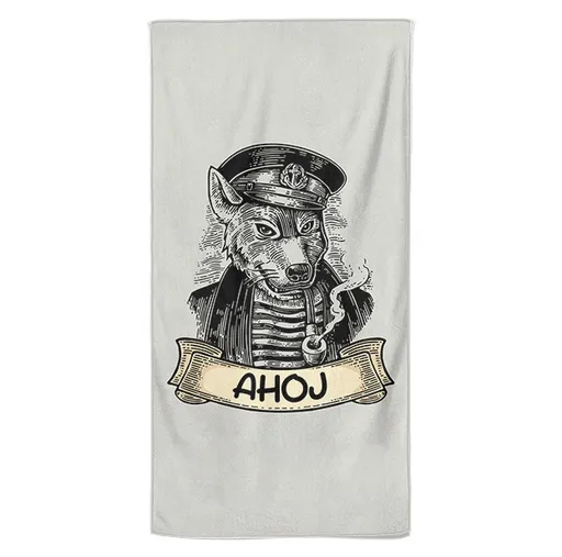 Osuška Vlčí kapitán (Velikost osušky: 70x140cm)
