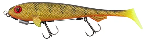 Fox rage gumová nástraha super slick shad loaded uv natural perch - 23 cm