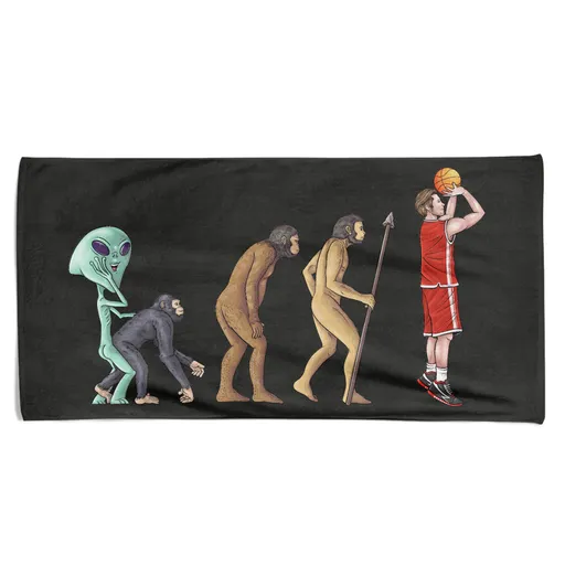 Osuška Evoluce basketbalu (Velikost osušky: 70x140cm)