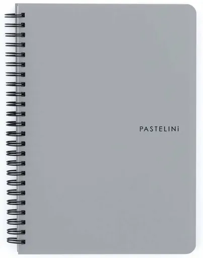 Twin wire blok A5 PP PASTELINI šedá