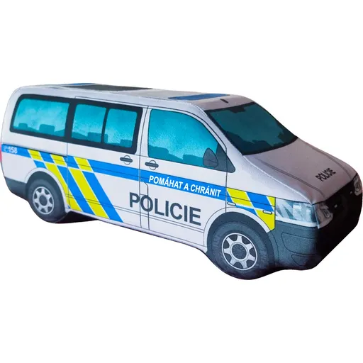 Plyšový policejní minivan