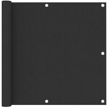 Balkónová zástěna antracitová 90 x 500 cm oxfordská látka (134870)