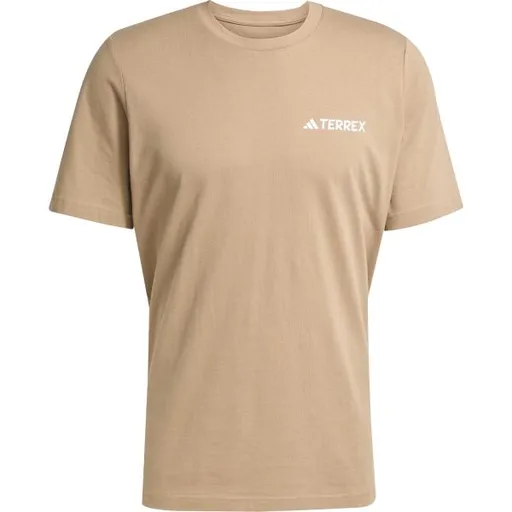 adidas TERREX MOUNTAIN TEE Pánské outdoorové tričko, hnědá, velikost XXL