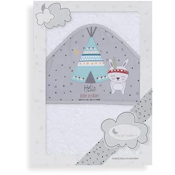 INTERBABY osuška froté (100 × 100 cm) teepee, šedá (8435440365846)