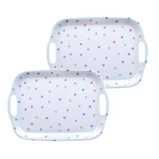 Sada melaminových táců PUNTO 36 x 25,5 cm 2 ks