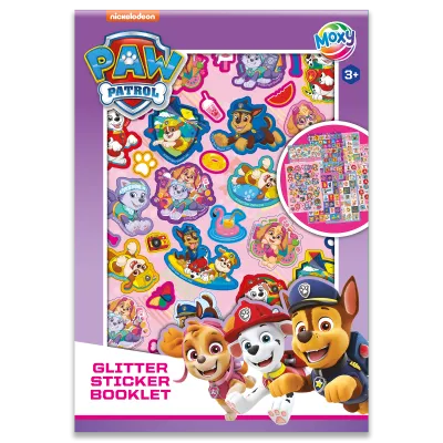 Třpytivé samolepky Tlapková patrola A5 8 archů