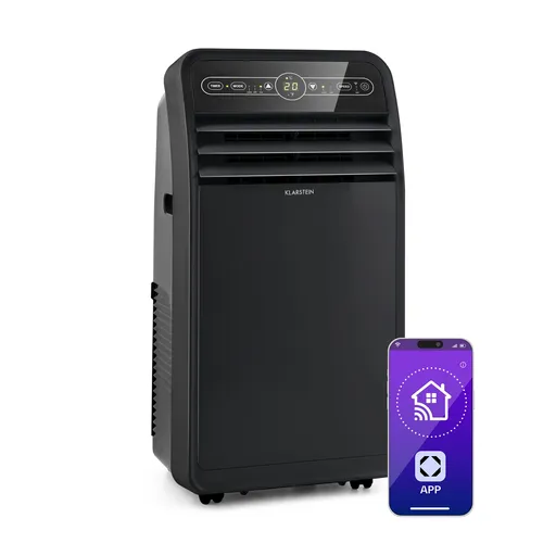 Klarstein Metrobreeze New York Smart 7k, mobilní klimatizace, 7.000 BTU / 2,1 kW, energetická třída A, dálkové ovládání