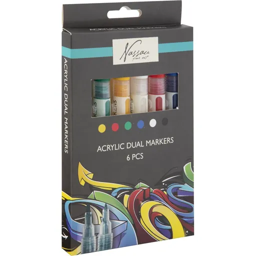 Sada oboustranných akrylových popisovačů