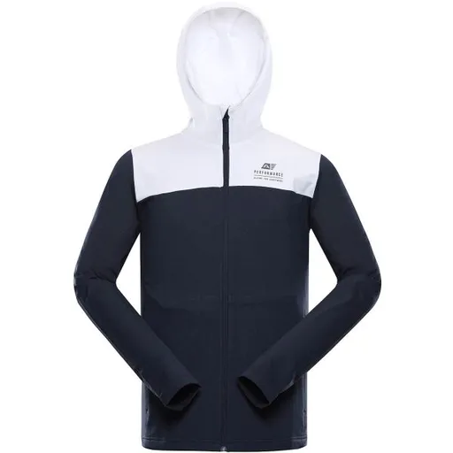 ALPINE PRO FANC Pánská funkční mikina, tmavě modrá, velikost