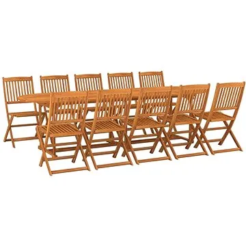 11dílný zahradní jídelní set masivní akáciové dřevo, 3086980 (3086980)