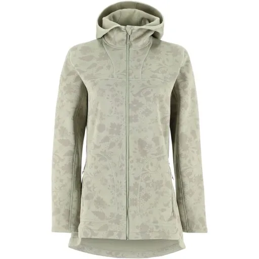 KARI TRAA SANNE OUTDOOR FLEECE Dámská prodloužená mikina, světle zelená, velikost