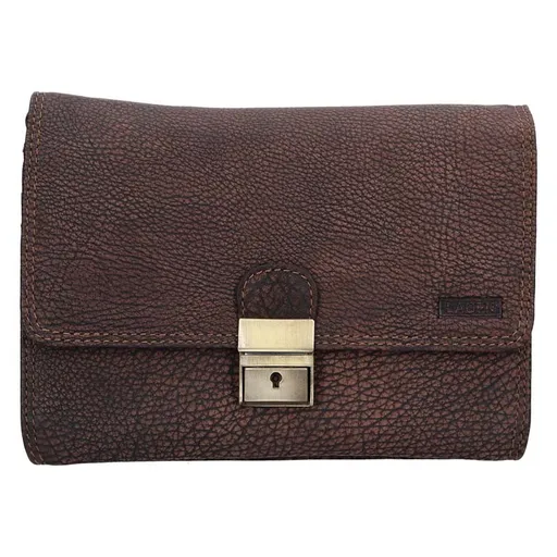 Pánské kožené etue Lagen Benjemin - hnědá