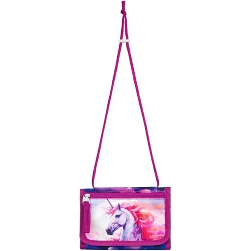BAAGL JEDNOROŽEC KRÁLOVSTVÍ Peněženka na krk, fialová, velikost