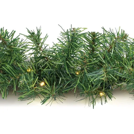 Solight LED vánoční girlanda s jehličím, 7m, 112x LED, časovač, 230V, IP44