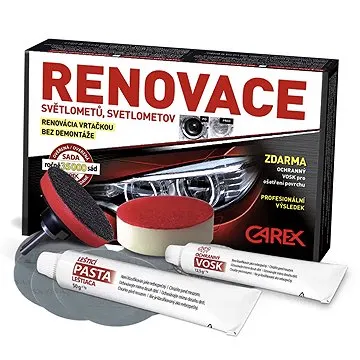CAREX Sada na RENOVACI plastových světlometů (90708)