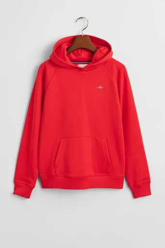 MIKINA GANT SHIELD HOODIE BRIGHT RED