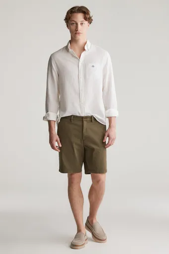 ŠORTKY GANT REG DOBBY CHINO SHORTS JUNIPER GREEN