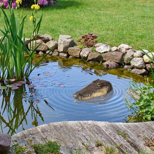 Die moderne Hausfrau Dekorace do jezírka Krokodýl