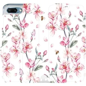 Flipové pouzdro na mobil Honor 10 - M124S Růžové květy (5903226306169)