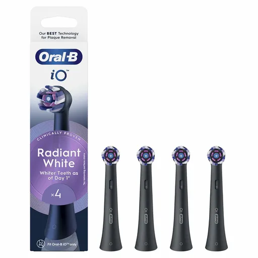 Oral B Náhradní kartáčkové hlavice iO Radiant White Black 4 ks