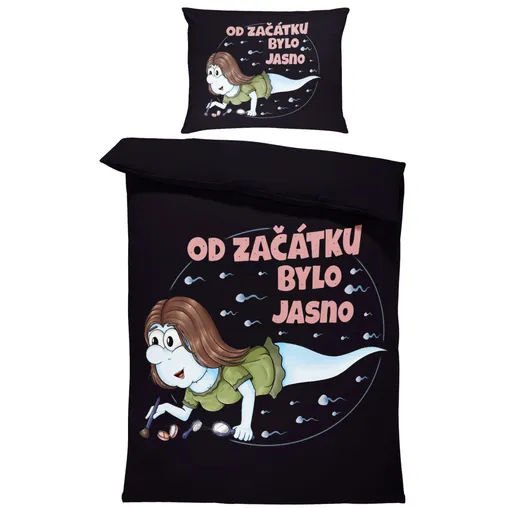 Povlečení Kosmetická spermie (Rozměr : 1x150/200 + 1x60/50)
