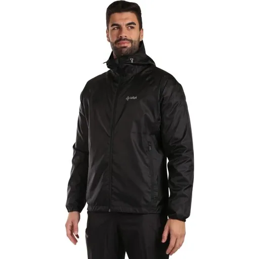 KILPI JALUU Turistická sbalitelná pláštěnka, černá, velikost