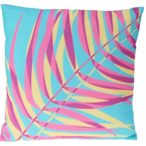 Polštářek Leaf modrá, 45 x 45 cm