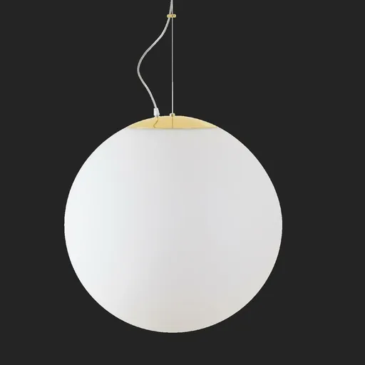 OSMONT ADR62200 ADRIA L5 HP závěsné skleněné svítidlo mosaz leštěná / bílá IP40 3000 K 65W LED DALI