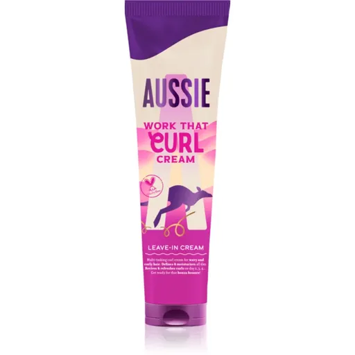 Aussie Bouncy Curls Work That Curl bezoplachový krém pro vlnité a kudrnaté vlasy 160 ml
