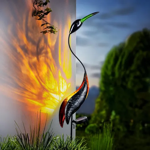 Haushalt international Solární dekorace se zápichem Volavka