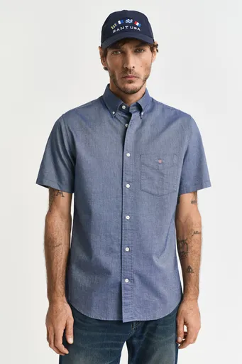 KOŠILE GANT REG CLASSIC OXFORD SS SHIRT PERSIAN BLUE