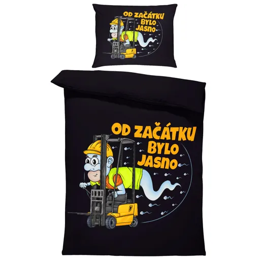 Povlečení Skladnická spermie (Rozměr : 1x150/200 + 1x60/50)