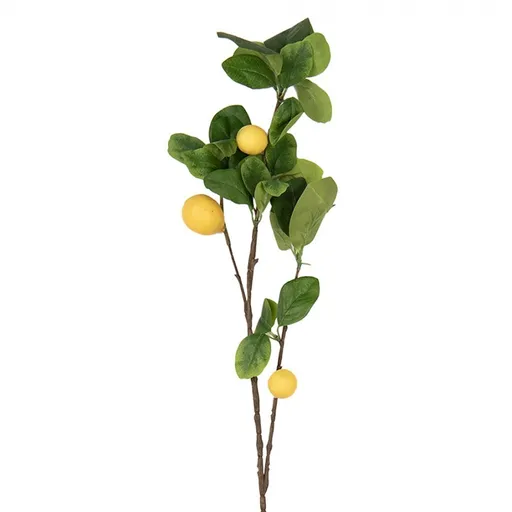 Dekorace umělá větvička citrónovník Lemon Tree - 10*7*73 cm Clayre & Eef