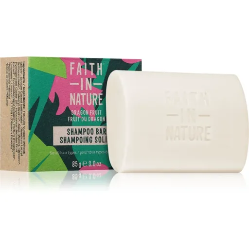 Faith In Nature Dragon Fruit organický tuhý šampon pro poškozené a barvené vlasy 85 g
