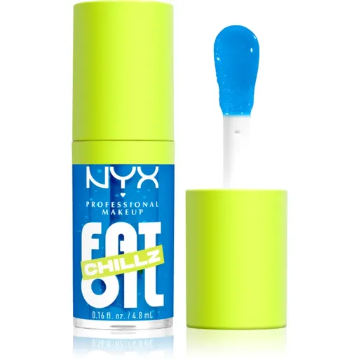 NYX Professional Makeup Fat Oil Chillz olej na rty s chladivým účinkem odstín Polar Peppermint 4.8 ml