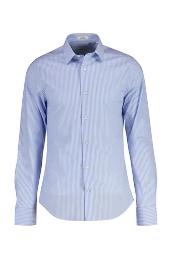 KOŠILE GANT SLIM POPLIN STRETCH STRIPE SHIRT LAVENDER BLUE