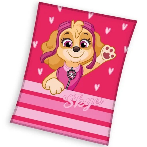 Carbotex Dětská deka Tlapková Patrola Pilotka Skye, 110 x 140 cm