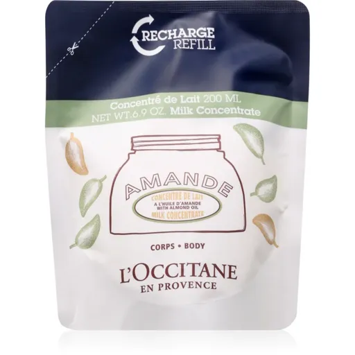 L’Occitane Almond Milk Concentrate zpevňující tělový krém náhradní náplň 200 ml