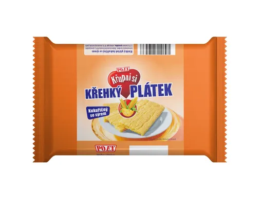 POEX Křehký plátek kukuřičný se sýrem 65 g