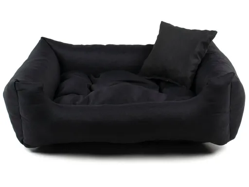 Vsepropejska Lux nadýchaný pelech pro psa Barva: Černá, Rozměr (cm): 65 x 55