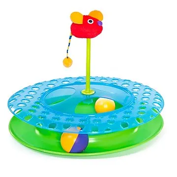 Koulodráha pro kočky Cheese Chase s myškou (871864007364)