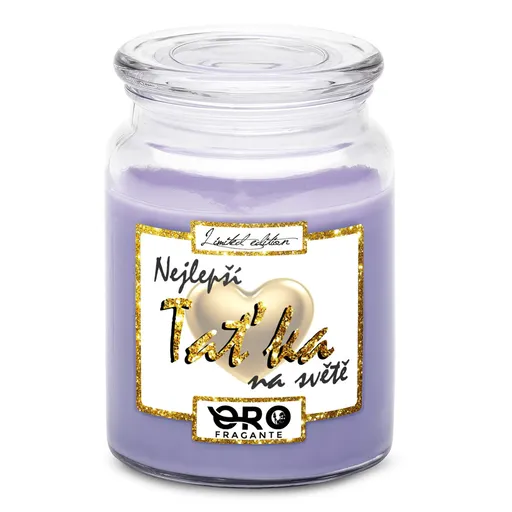 Svíčka Nejlepší taťka (Vůně svíčky: Levandule)
