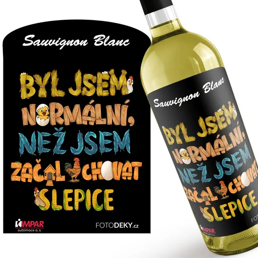 Víno Býval jsem normální – slepice (Druh Vína: Bílé víno)